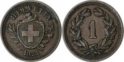 World Coins - Switzerland, Rappen, 1924, Bern, Bronze, , KM:3