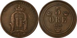 World Coins - Coin, Sweden, Oscar II, 5 Öre, 1875, , Bronze, KM:736