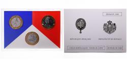 World Coins - Coin, France, Coffret triptyque 3 x 10 frs., 1989, MDP, FDC, 632/2000