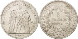 World Coins - Coin, France, Hercule, 5 Francs, 1876, Bordeaux, , Silver, KM:820.2