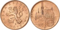 World Coins - Czech Republic, 10 Korun, 2010, Copper Plated Steel, , KM:4