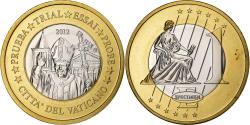 World Coins - Vatican, Medal, 1 E, Essai-Trial Benoit XVI, 2012, Bi-Metallic,