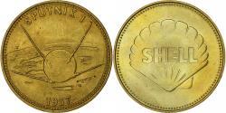 World Coins - France, Token, Collection Shell, Sputnik 1, Bronze-Aluminium,