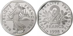 World Coins - France, 2 Francs, Semeuse, 1998, MDP, Proof, Nickel, , Gadoury:547b