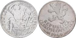 World Coins - Czechoslovakia, 100 Korun, 1949, Silver, , KM:30