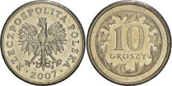 World Coins - Coin, Poland, 10 Groszy, 2007, Warsaw, , Copper-nickel, KM:279