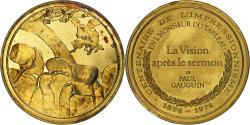 World Coins - France, Medal, Vision après le sermon, Paul Gauguin, Vermeil,