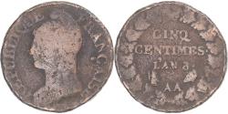 World Coins - Coin, France, Dupré, 5 Centimes, AN 8, Metz, , Copper, Gadoury:126a