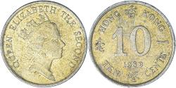 World Coins - Coin, Hong Kong, 10 Cents, 1989