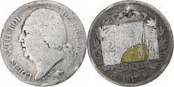 World Coins - France, Louis XVIII, 2 Francs, 1817, Toulouse, Silver, , Gadoury:513