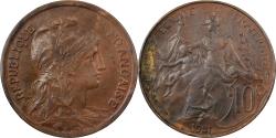 World Coins - France, 10 Centimes, Daniel-Dupuis, 1921, Paris, Bronze, , Gadoury:277