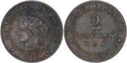 World Coins - Coin, France, Cérès, 2 Centimes, 1889, Paris, , Bronze, KM:827.1