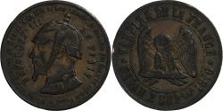 World Coins - France, 10 Centimes, Napoléon III, Sedan, 1870, Satirique, Bronze,