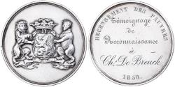 World Coins - France, Medal, Recensement des Pauvres, Témoignage de Reconnaissance, 1858