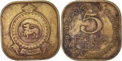 World Coins - Coin, Ceylon, 5 Cents, 1968