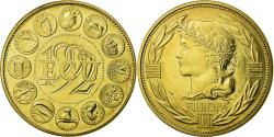 World Coins - France, Medal, Ecu Europa, Marianne, 1992, Rodier, , Gilt Bronze