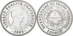 World Coins - France, 1 1/2 Euro, Bicentenaire du franc germinal, BE, 2003, Monnaie de Paris