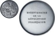 World Coins - France, Medal, Révolution Française, Abolition de l'Esclavage, History, 1989