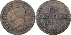 World Coins - France, 1 Centime, Dupré, AN 7, Paris, Copper, , Gadoury:76