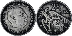 World Coins - Spain, 25 Pesetas, 1966