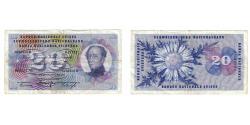 World Coins - Banknote, Switzerland, 20 Franken, 1965, 1965-01-21, KM:46l, EF(40-45)