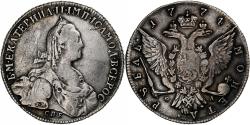 World Coins - Russia, Catherine II, Rouble, 1774, Saint Petersburg, Silver,