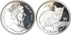 World Coins - Coin, Isle of Man, Elizabeth II, Crown, 1996, Pobjoy Mint, Chat Sacré de