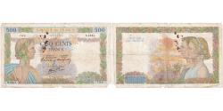 World Coins - France, 500 Francs, La Paix, 1941, S.1814, VF(20-25), Fayette:32.12, KM:95a