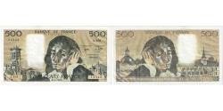World Coins - France, 500 Francs, Pascal, 1982, A.166, AU(50-53), Fayette:71.27, KM:156e
