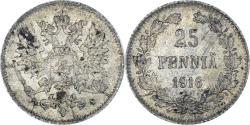 World Coins - Coin, Finland, Nicholas II, 25 Penniä, 1916, Helsinki, , Silver