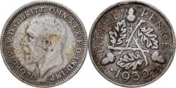 World Coins - United Kingdom, George V, 3 Pence, 1932, London, Silver, , KM:831