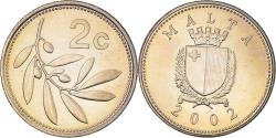 World Coins - Coin, Malta, 2 Cents, 2002, British Royal Mint, , Copper-nickel, KM:94
