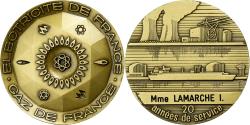 World Coins - France, Medal, Electricité-Gaz de France, Bronze,