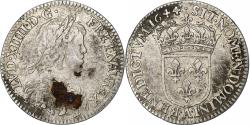 World Coins - France, Louis XIV, 1/12 Ecu à la mèche courte, 1644, Paris, Silver,