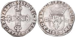 World Coins - Coin, France, Louis XIII, 1/4 Écu à la croix, 1/4 Ecu, 1611, Bayonne