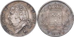 World Coins - France, Louis XVIII, Franc, 1823, Lille, Silver, , Gadoury:449