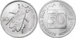 World Coins - Slovenia, 50 Stotinov, 1993, Aluminum, , KM:3