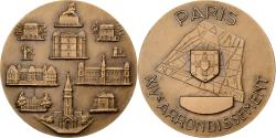 World Coins - France, Medal, paris, XIVème Arrondissement, 1972, Bronze, Delannoy,