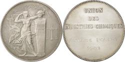 World Coins - France, Medal, French Fifth Republic, Business & industry, 1963,