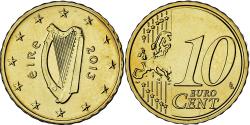 World Coins - IRELAND REPUBLIC, 10 Euro Cent, 2013, Sandyford, , Brass, KM:47