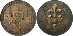 World Coins - France, Medal, Tricentenaire du rattachement de Lille à la France, 1968