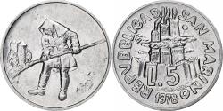 World Coins - San Marino, 5 Lire, Work Life, 1978, Rome, BU, Aluminum, , KM:78