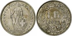 World Coins - Switzerland, Franc, 1962, Bern, Silver, , KM:24