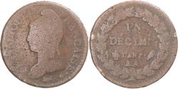World Coins - Coin, France, Dupré, Decime, AN 8, Metz, , Copper, Gadoury:187a