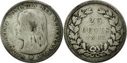 World Coins - Coin, Netherlands, Wilhelmina I, 25 Cents, 1897, , Silver, KM:115