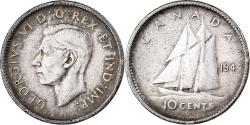 World Coins - Canada, George VI, 10 Cents, 1944, Royal Canadian Mint, Silver, , KM:34
