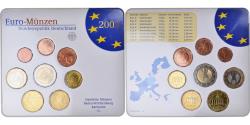 World Coins - Germany, 1 Cent to 2 Euro, 2003, Karlsruhe, Set,