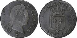 World Coins - France, Louis XV, 1/2 Sol à la vieille tête, 1770, Reims, Copper,