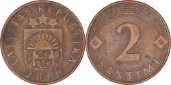 World Coins - Coin, Latvia, 2 Santimi, 2000