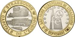 World Coins - France, Medal, 5 Ecus de Strasbourg, 1994, Bi-Metallic,